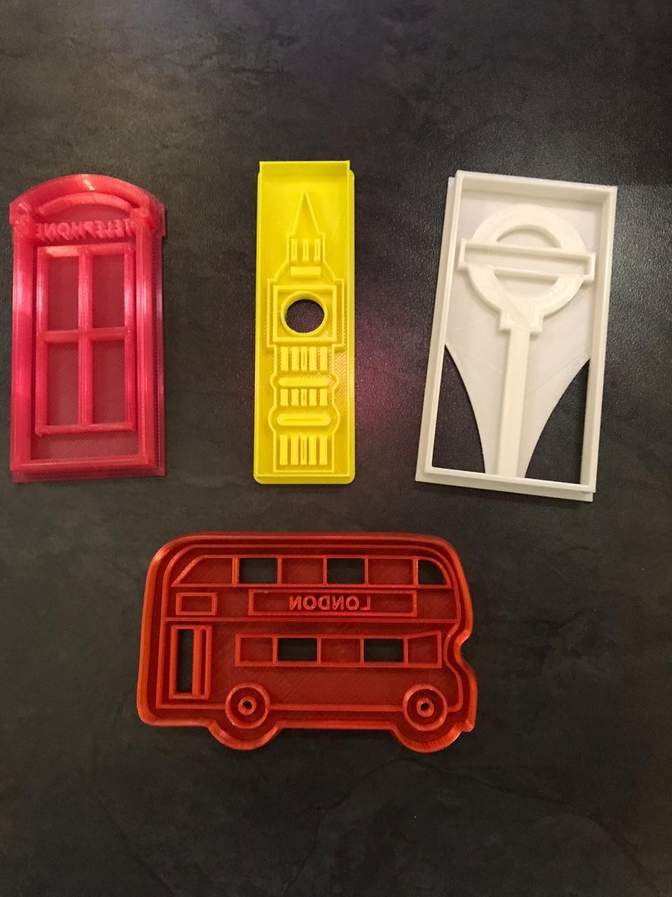 Archivo STL Los cortadores de galletas temáticos de Londres・Modelo para